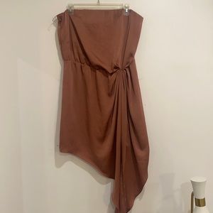 Satin strapless dress express